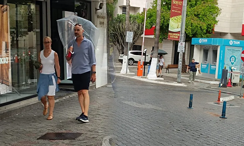Meteoroloji uyarmıştı! Fethiye'de beklenen yağmur başladı