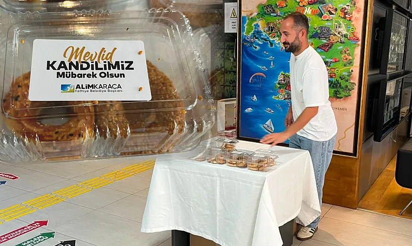 Mevlid Kandili'nde Fethiye Belediyesi'nden geleneksel ikram