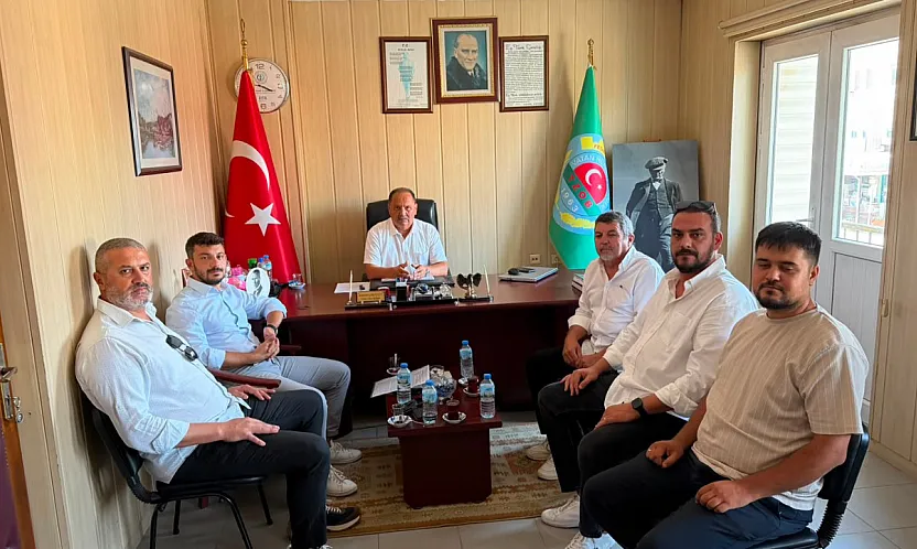 MHP Fethiye İlçe Başkanı Öztürkçü, Ziraat Odası Başkanı Karayiğit'i ziyaret etti