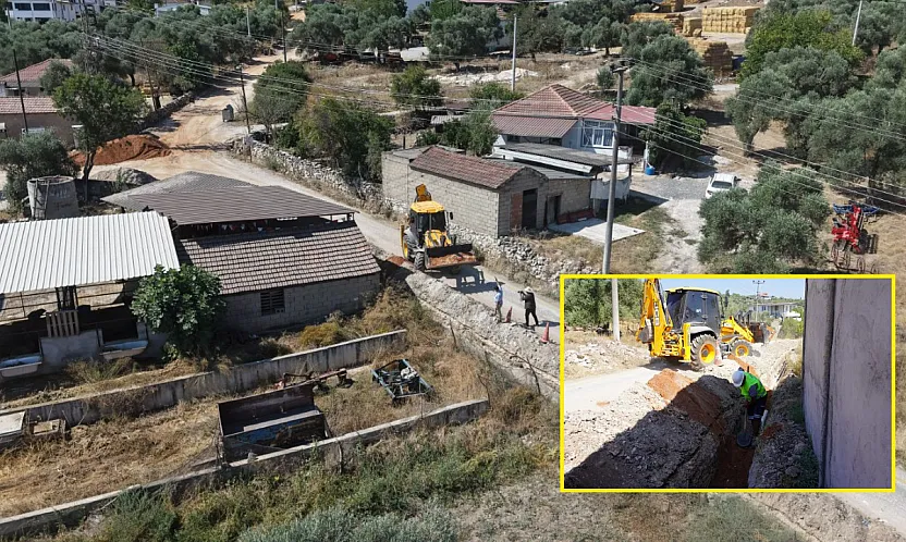 Milas Akyol'daki Kireçli Su Çilesi Sona Eriyor