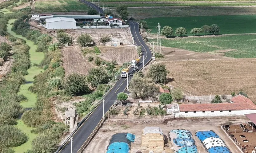 Milas'ta 5,8 kilometrelik yol çalışması tamamlandı