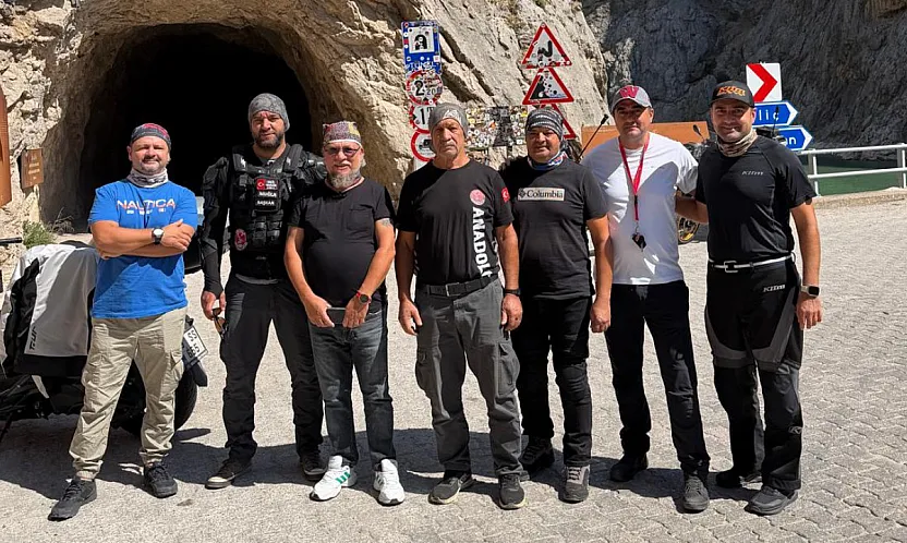 Motosiklet tutkunlarının rotası Kemaliye Taşyolu oldu