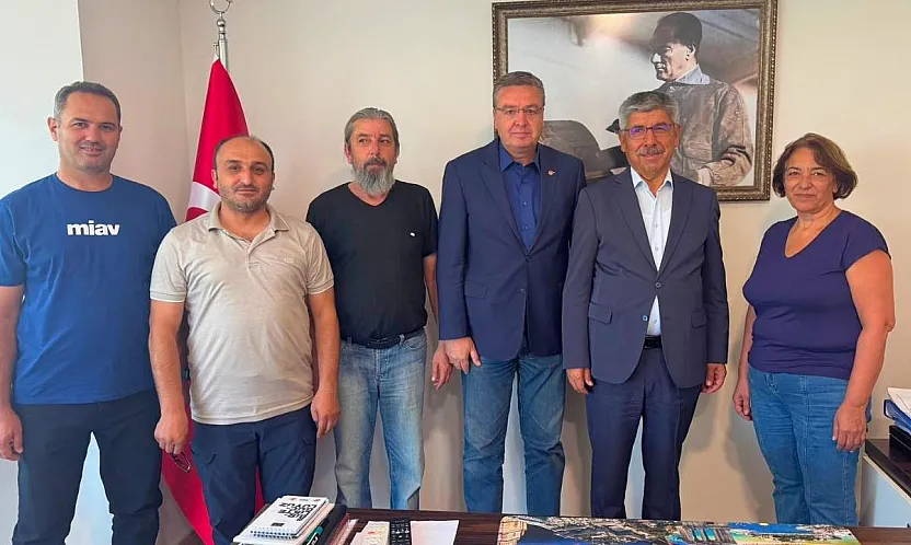 MSKÜ Rektörü Prof. Dr. Turhan Kaçar'dan Muğla Büyükşehir Gazeteciler Cemiyeti'ne Ziyaret