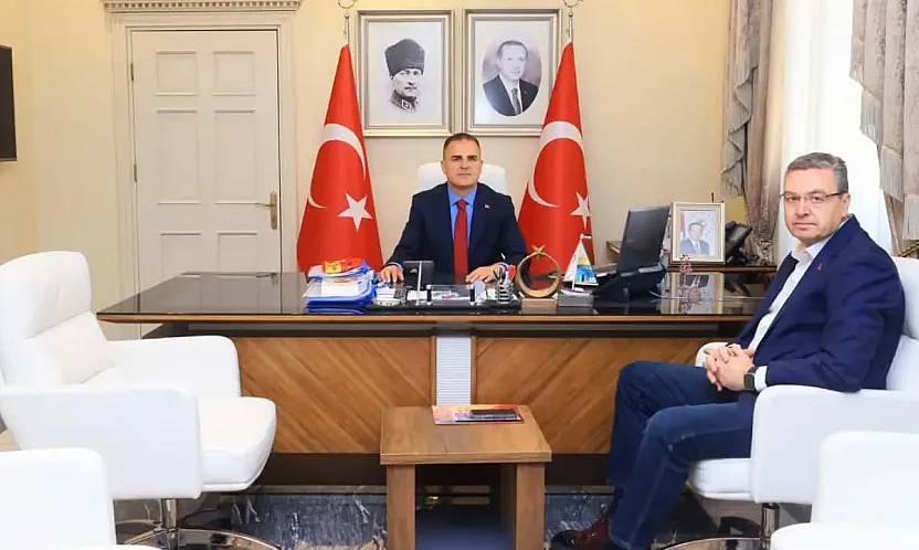 Muğla Büyükşehir Gazeteciler Derneği Başkanı Cem Kaytan'dan Vali Akbıyık'a Ziyaret