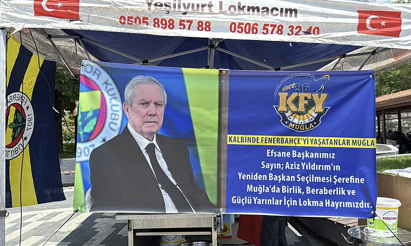 Muğla'da Aziz Yıldırım için lokma döküldü