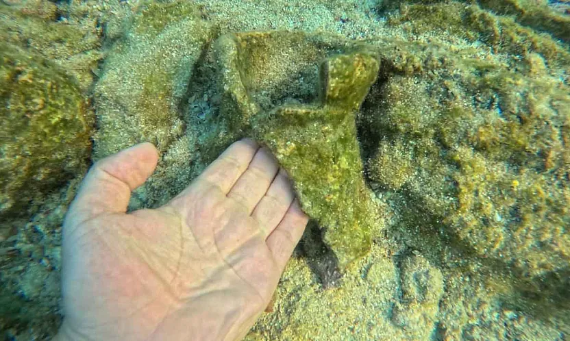 Muğla'da çocuğun dalışta fark ettiği kalıntılar antik izlere işaret etti