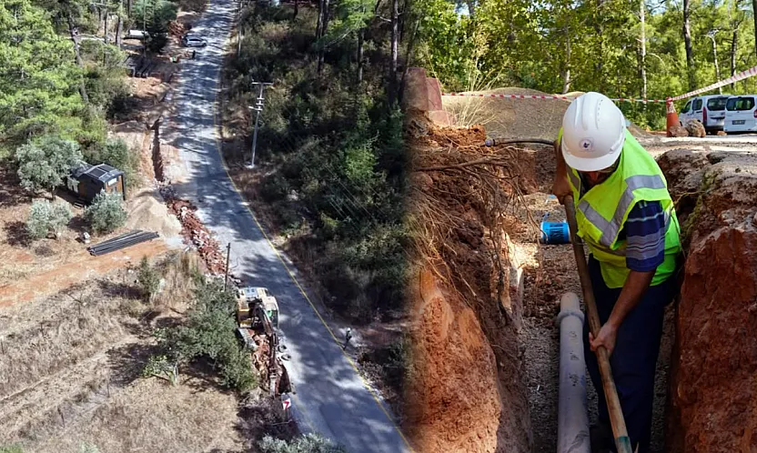 Muğla'da kullanım ömrünü tamamlayan su isale hatları yenileniyor