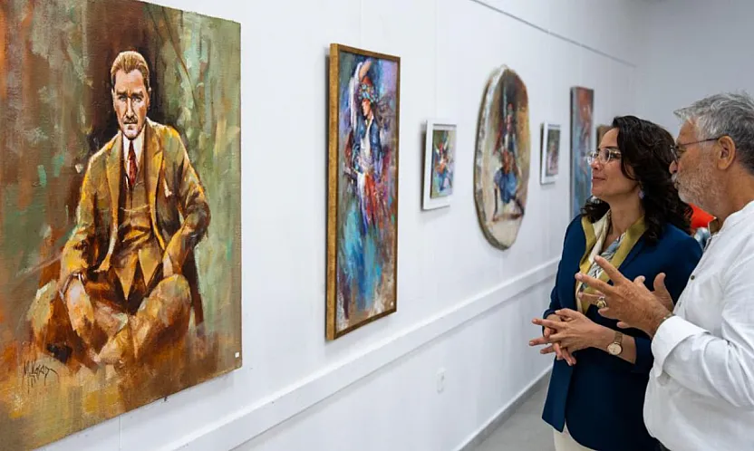 Muğla'da kültür sanat şenliği kapsamında sergiler açıldı, atölye çalışmaları yapıldı