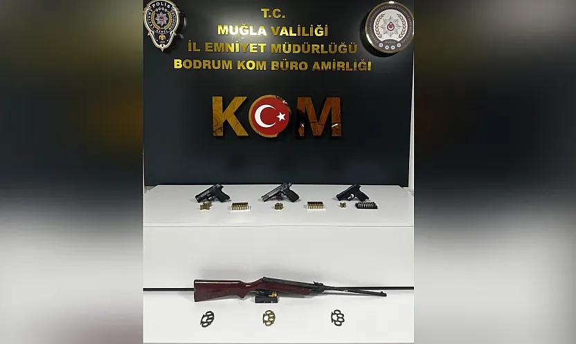Muğla'da ruhsatsız silah operasyonunda yakalanan şüpheli tutuklandı