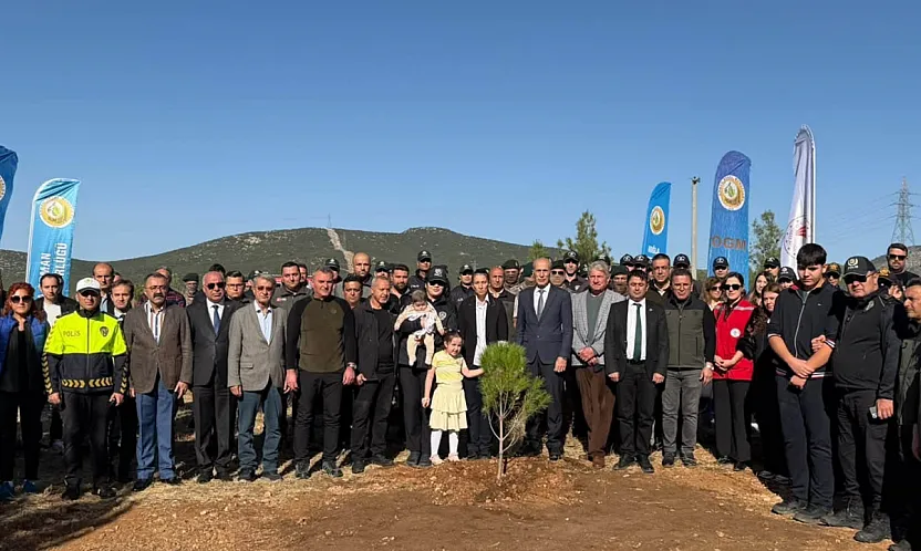 Muğla'da şehit polis memuru için hatıra ormanı oluşturuldu