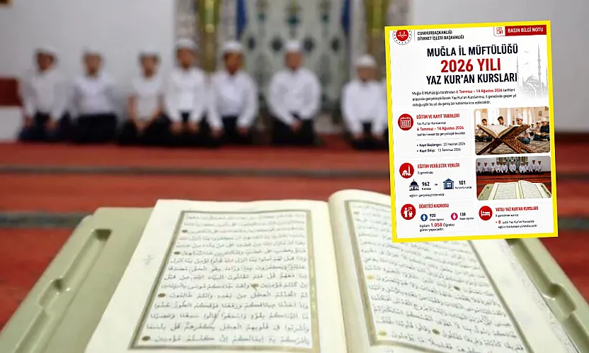 Muğla'da Yaz Kur'an Kursları 6 Temmuz'da başlıyor
