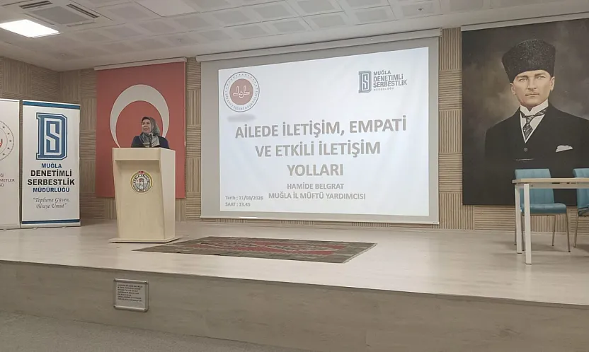 Muğla'da yükümlülere 'ailede iletişim ve empati' konferansı