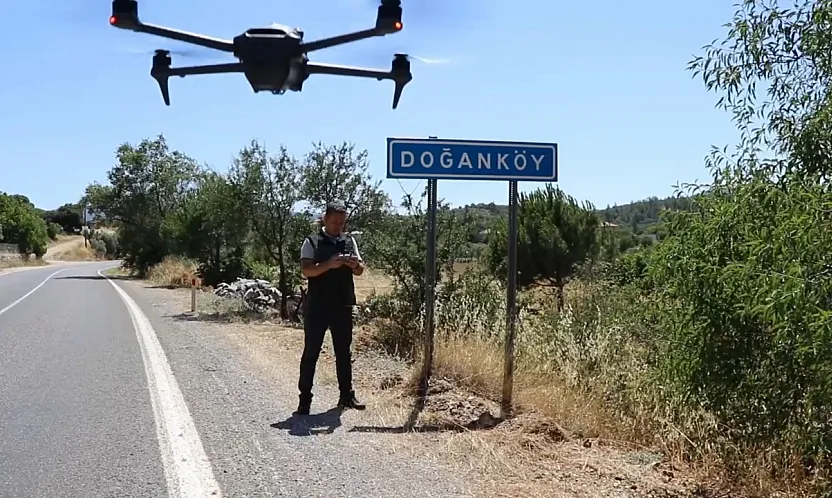 Muğla'da ziraat yangınlarına dron destekli denetim