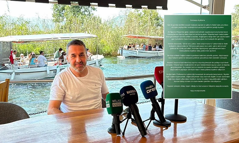 Muğlaspor Teknik Direktörü Yalçın Koşukavak,kadın gazetecilere yönelik sözleri için özür diledi