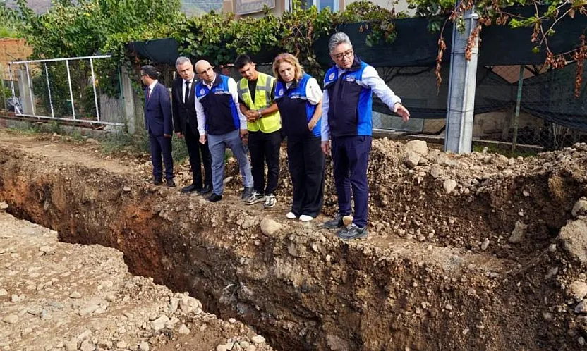 MUSKİ'den Fethiye Çatalarık'ta 2 bin metrelik kanalizasyon hattı çalışması