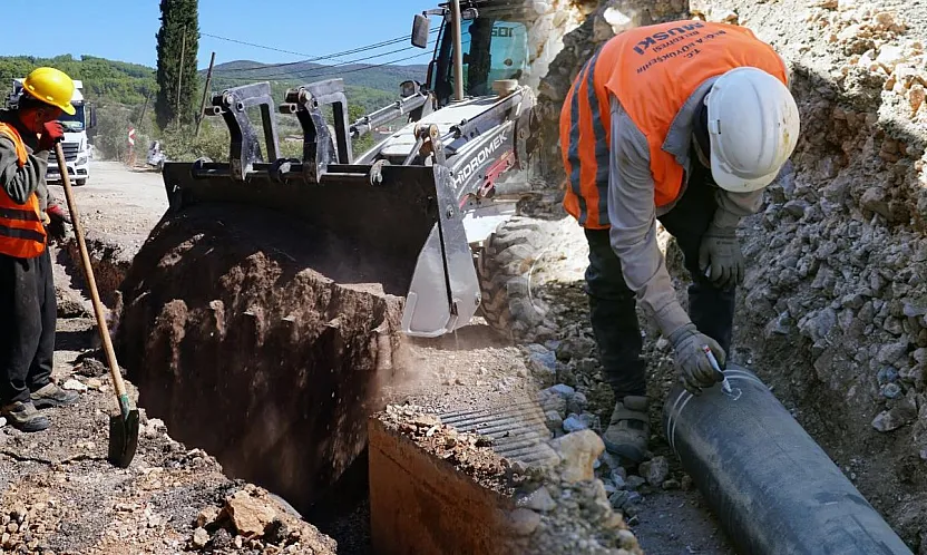 MUSKİ, Yerkesik mahallesinde 6,5 kilometre su isale hattını yeniliyor