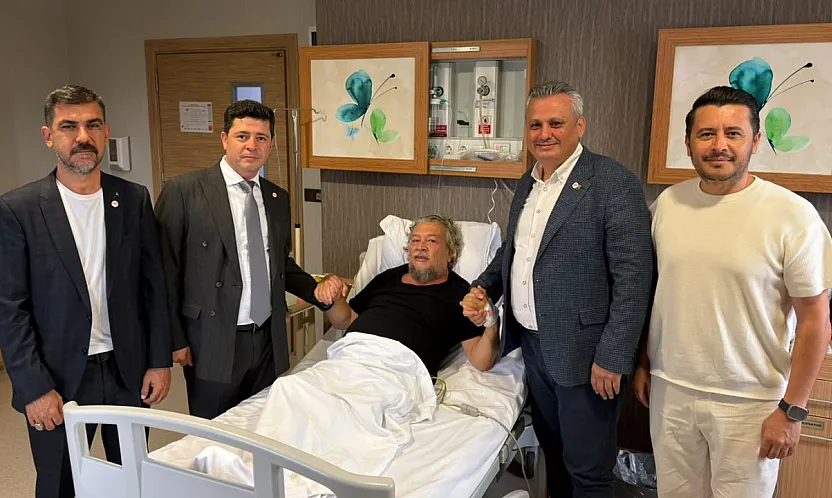 Nail Kızıl ve Mustafa Koyuncu'dan Seda Köktener'e ziyaret