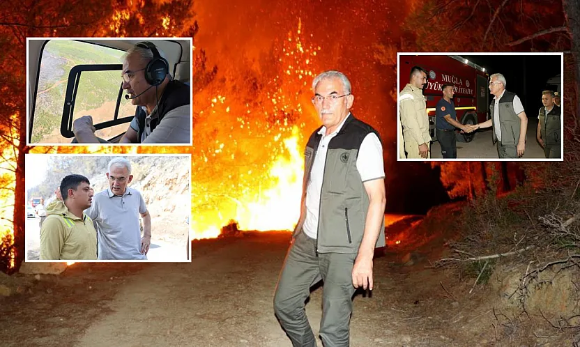 Orman Genel Müdürü Bekir Karacabey Muğla'daki Yangın Bölgesinde İncelemelerde Bulundu