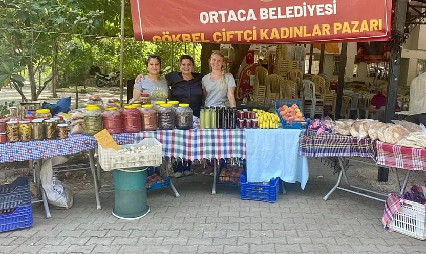 Ortaca'da ilk defa 'Kadın Üretici Pazarı' kuruldu
