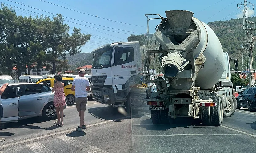 Ortaca'da zincirleme trafik kazası