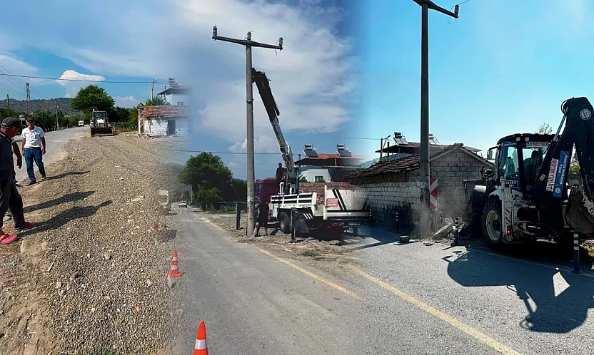 Ortaca Dikmekavak'ta yol güvenliği artırılıyor