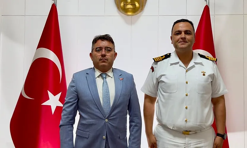 Sahil Güvenlik Güney Ege Grup Komutanı Öğrenci'den Marmaris Kaymakamı Kaya'ya ziyaret