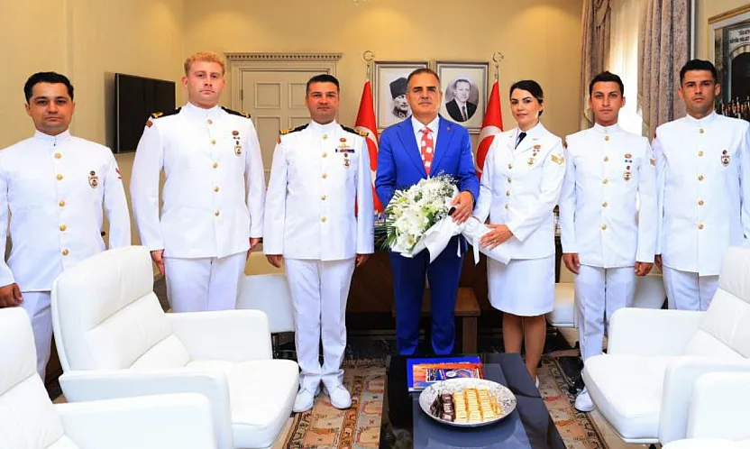 Sahil Güvenlik Komutanı'ndan Vali Akbıyık'a ziyaret