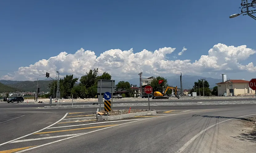 Saklıkent Kavşağı son dokunuşlarla tamamlanıyor