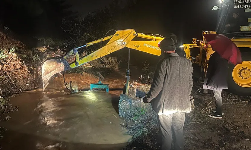 Seydikemer Belediyesi Sel Riskine Karşı Teyakkuzda