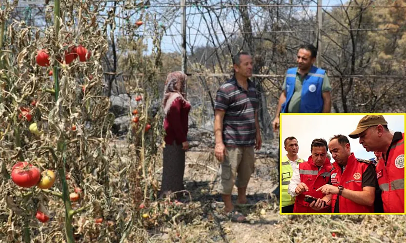 Seydikemer'de yangın sonrası Muğla Büyükşehir ekiplerinden seferberlik