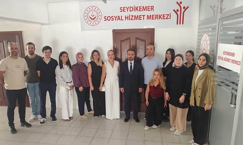Sosyal Hizmetler İl Müdürü Selçuk Seydikemer'de denetim gerçekleştirdi