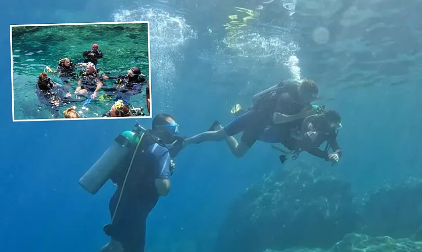 Su altının renkli dünyası, Marmaris'e dalış turizmiyle hayat veriyor
