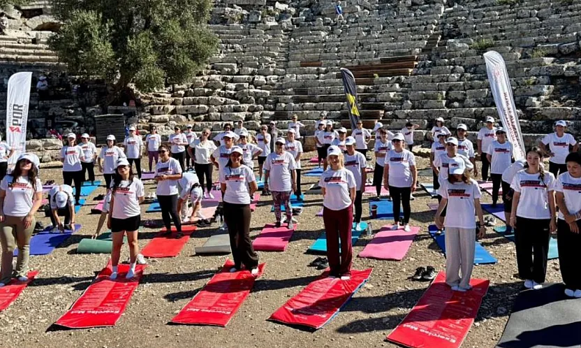 Tarih ve Spor Bir Arada: Ortacalı Gençler Kaunos Antik Kenti'nde Buluştu