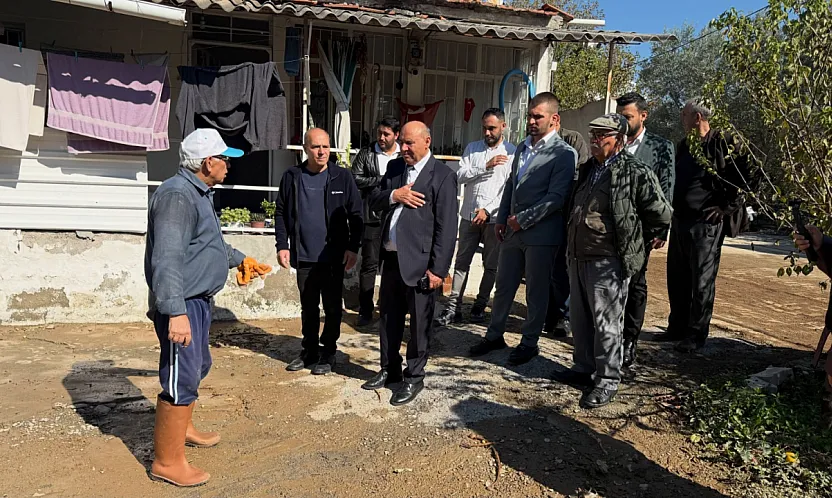 Yakup Otgöz, Dalaman'da su baskınından etkilenen vatandaşları ziyaret etti